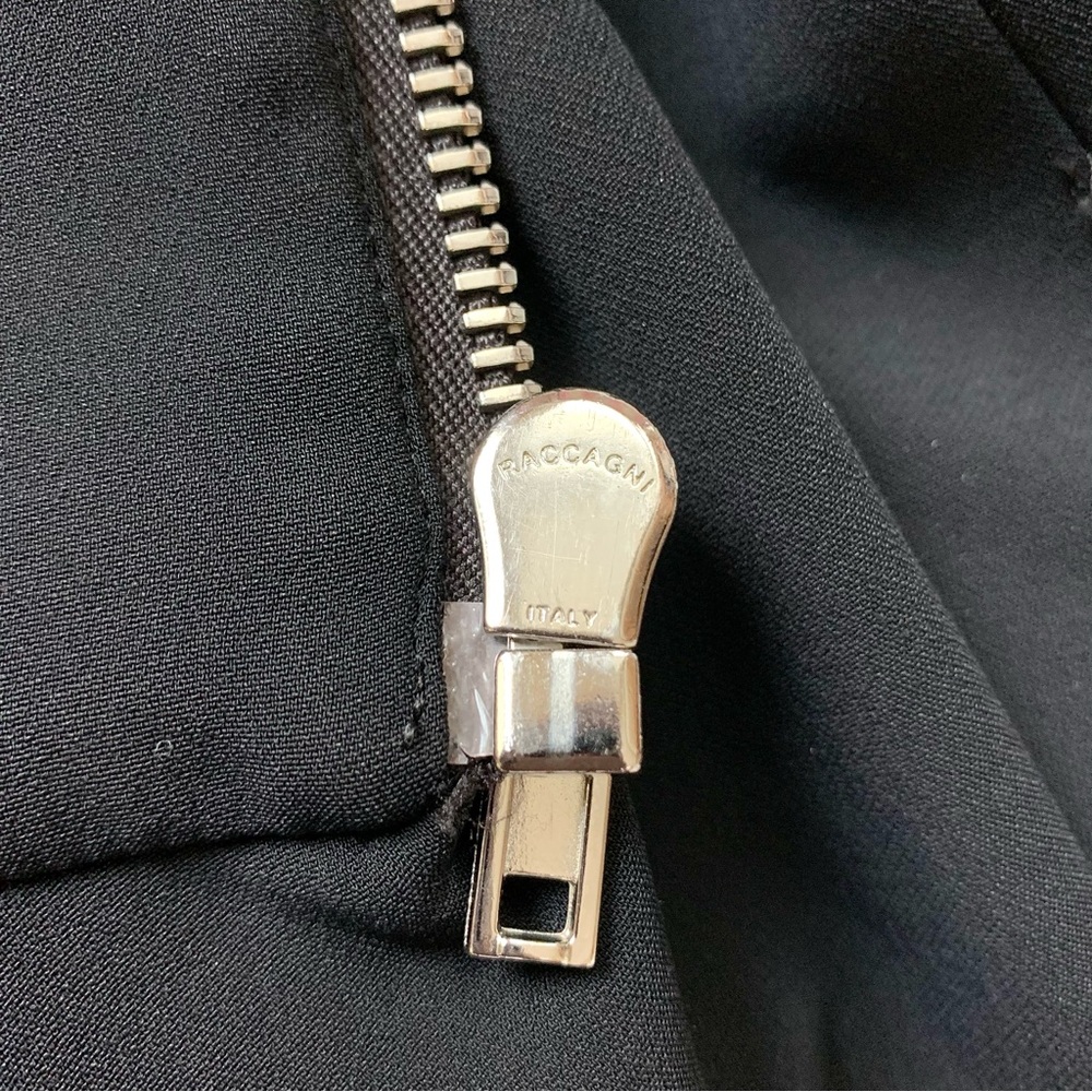 Rare GIVENCHY Black Peplum Jacket Silver Zippered Blazer Italy IT 44 / US MED - Picture 9 of 16